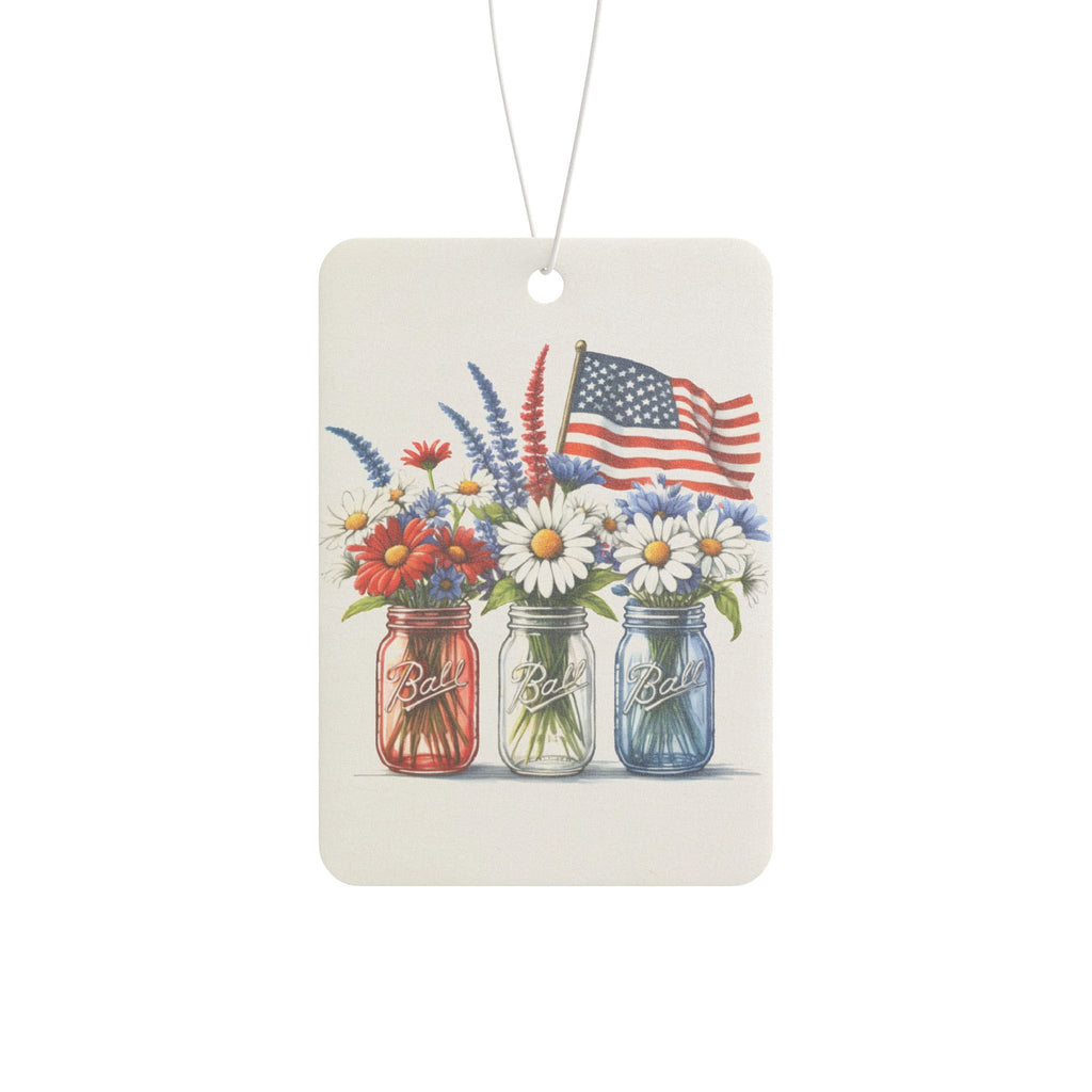 USA Mason Jar Car Air Freshener