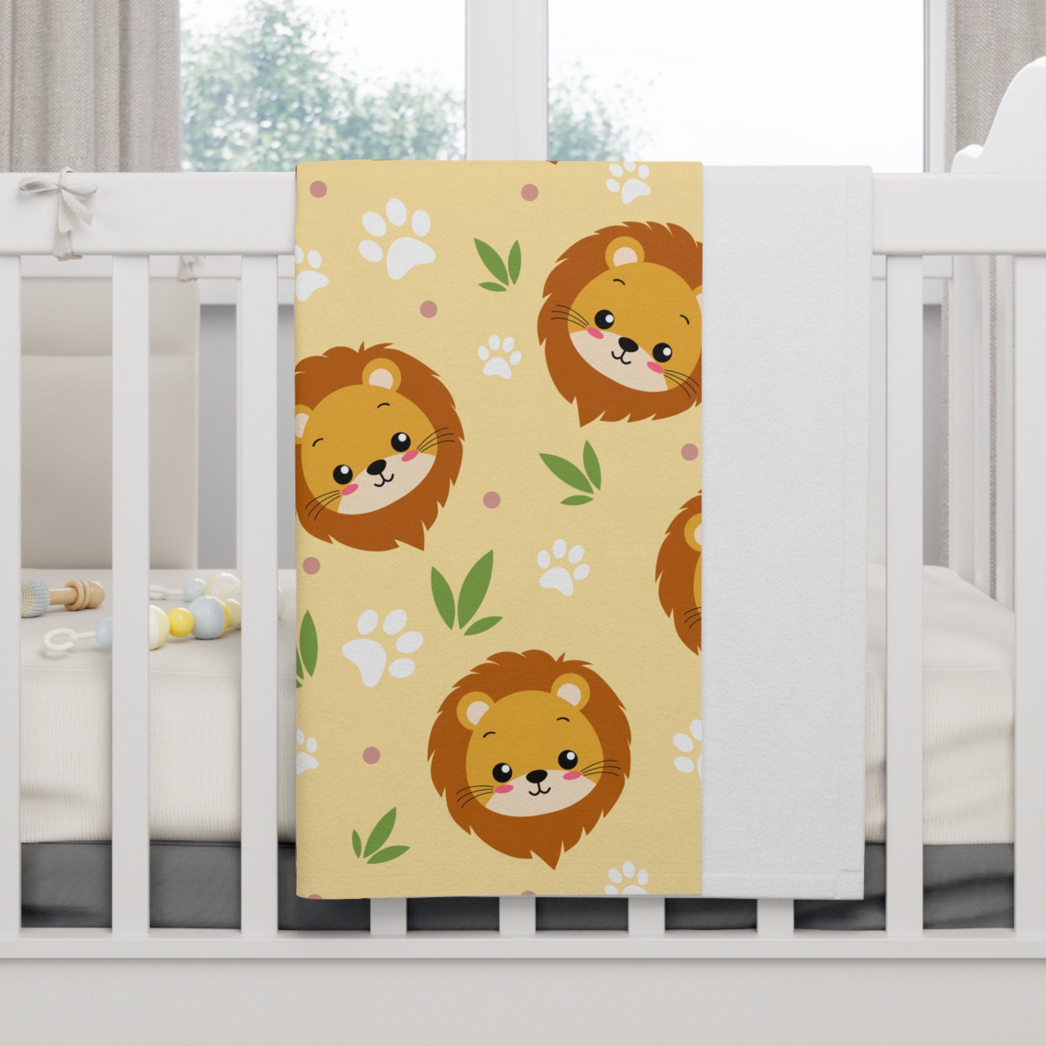 Lion Fleece Baby Blanket