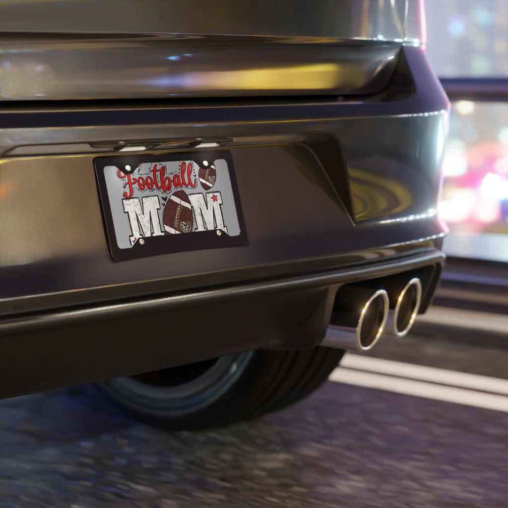 Football Mom License Plate