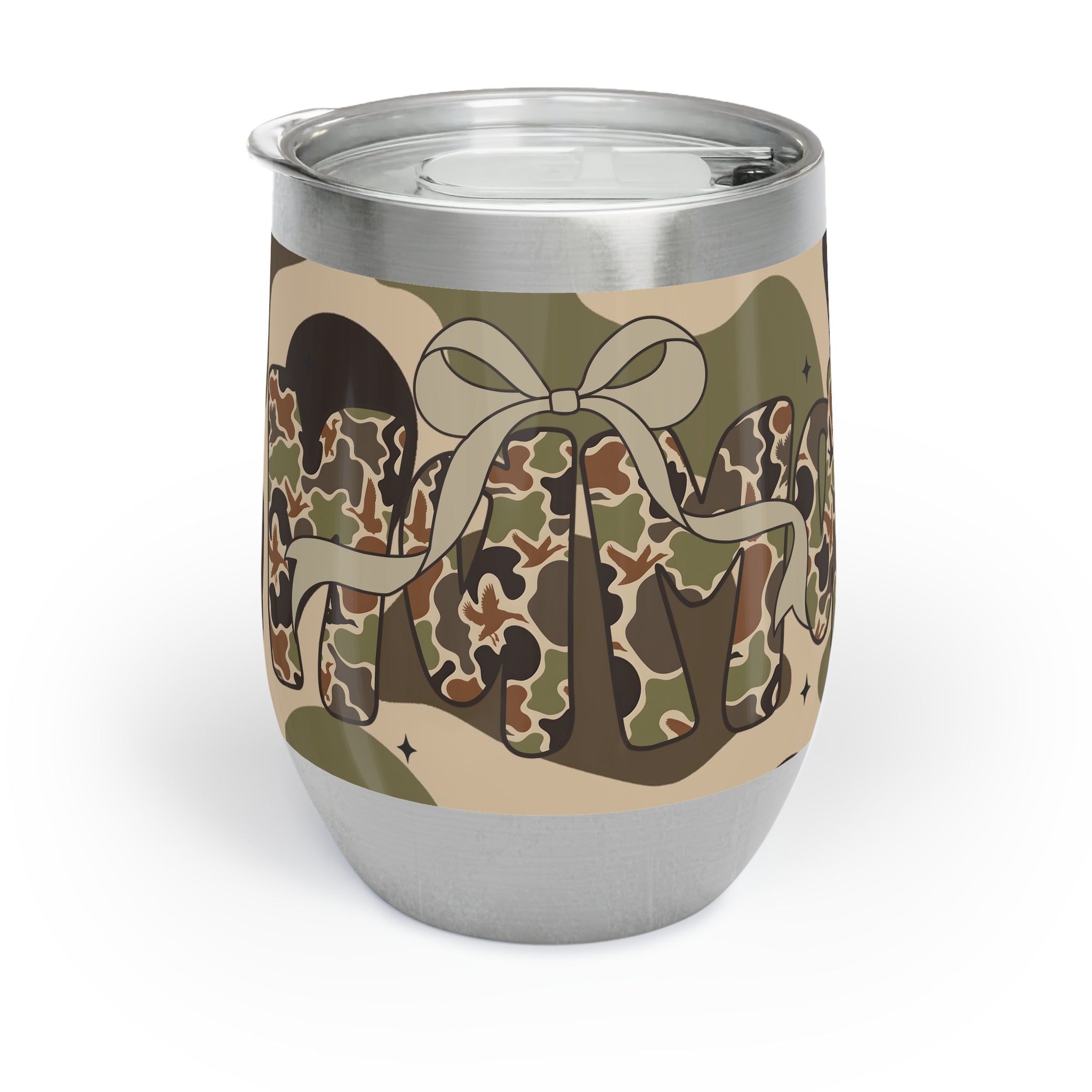 Camo Mama Wine Tumbler
