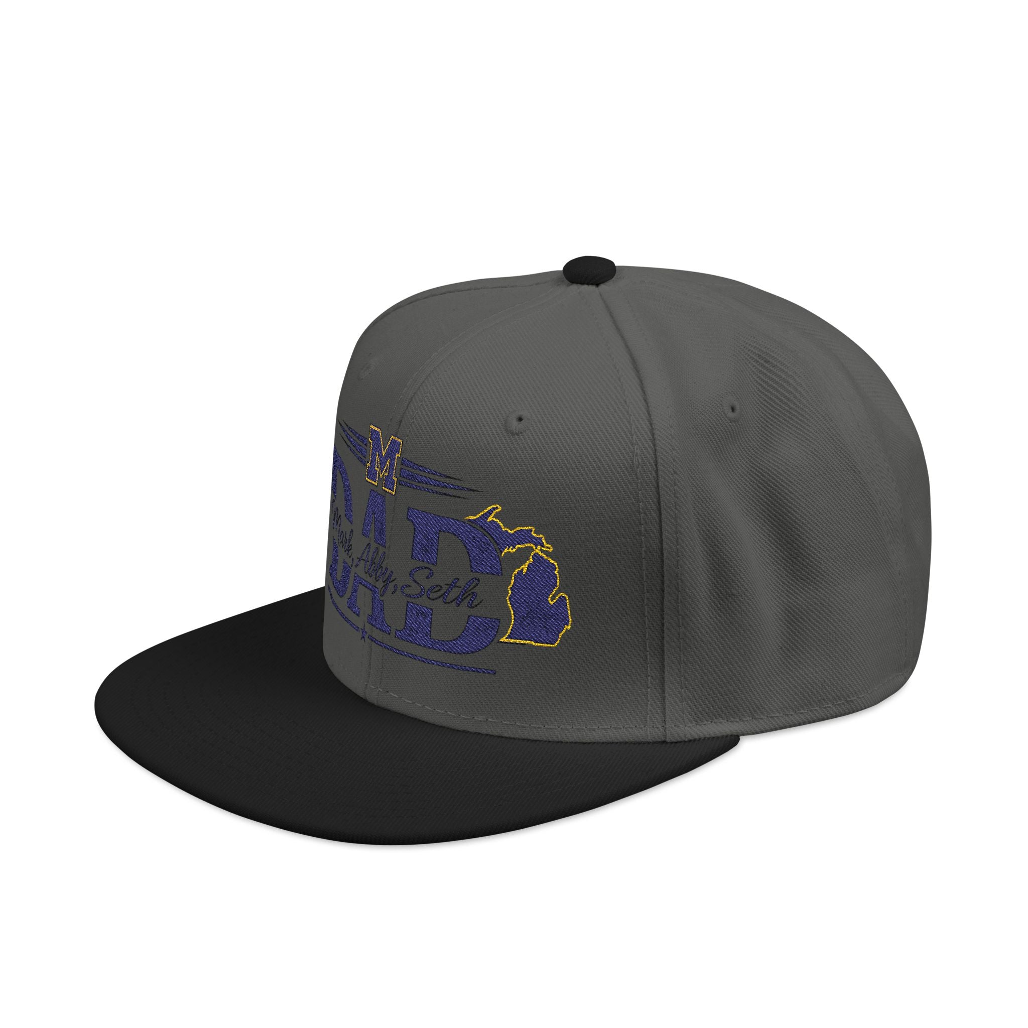 Embroidered 'Dad' Snapback Hat
