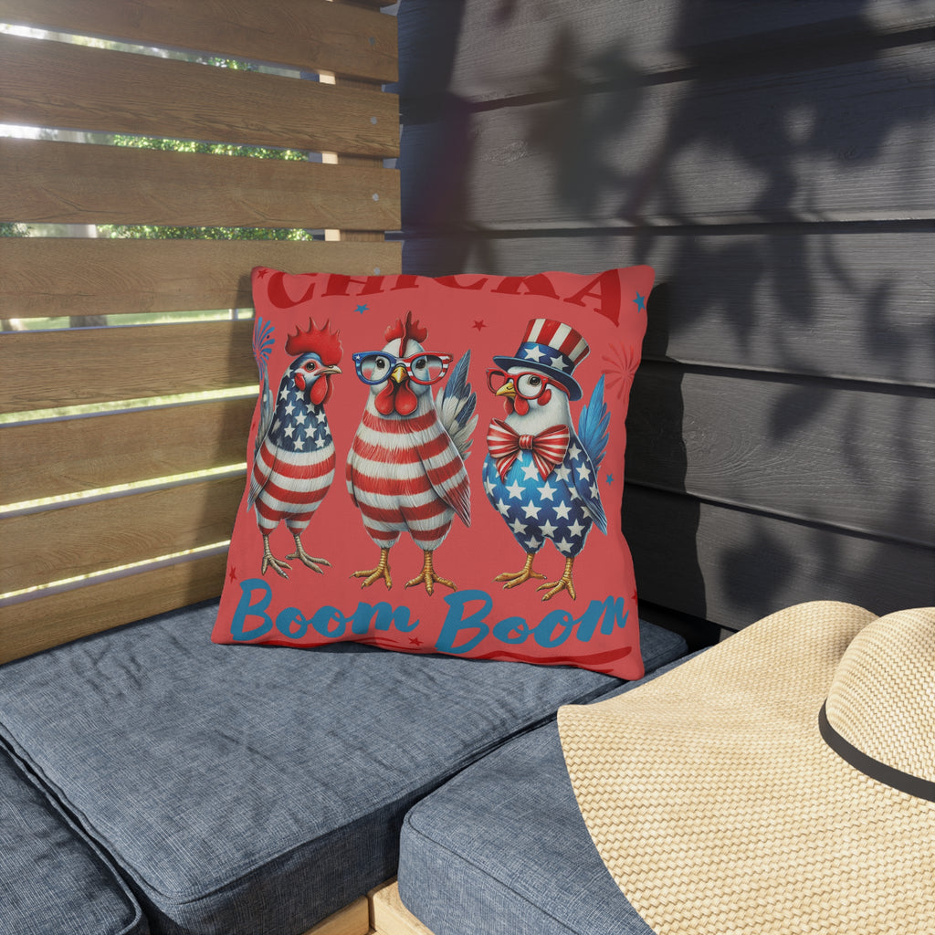 Chicka Boom Boom Outdoor Pillow