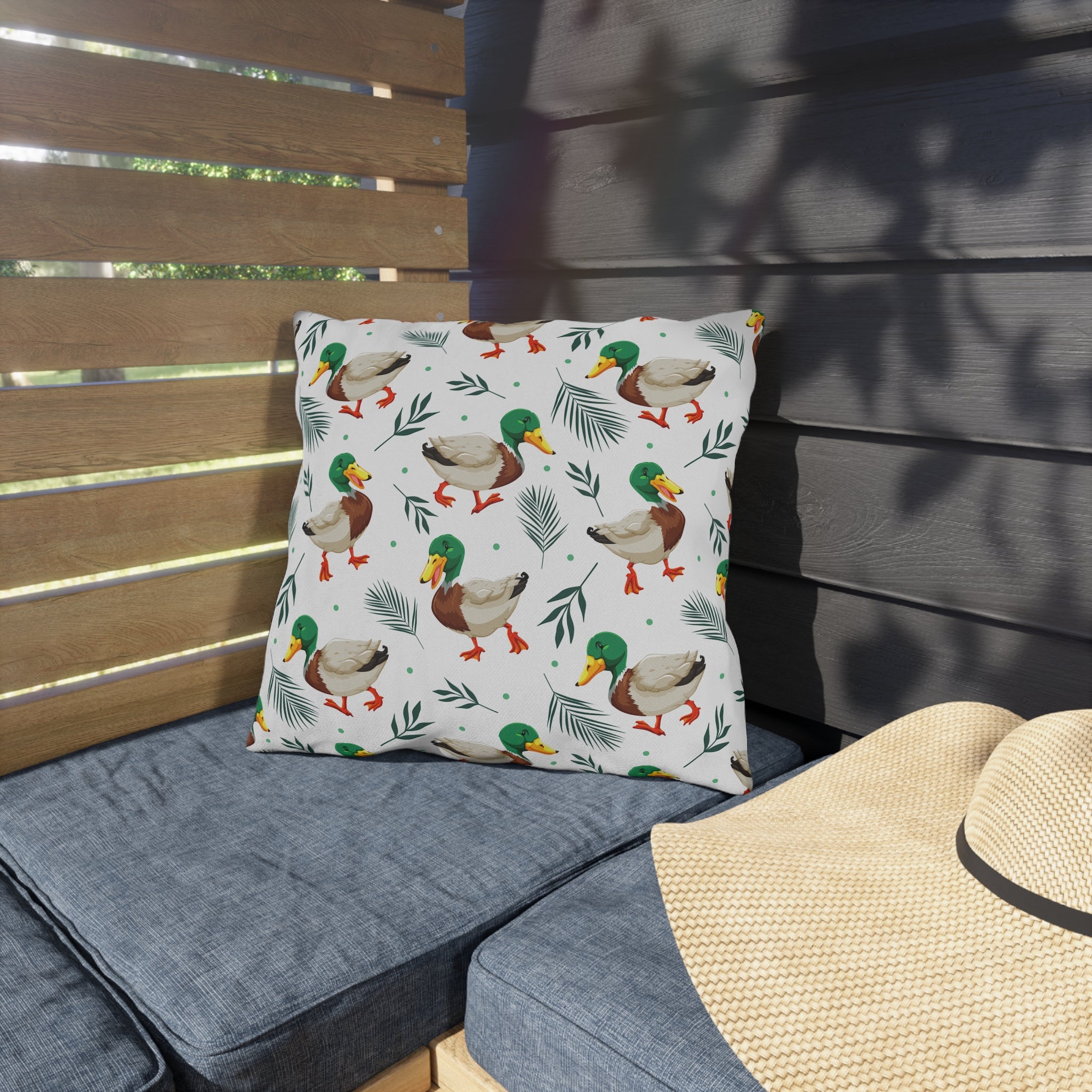 Mallard Duck Outdoor Pillow