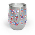 4th of July Wine Tumbler