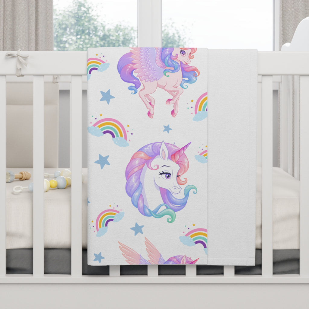 Unicorn Fleece Baby Blanket