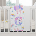 Unicorn Fleece Baby Blanket