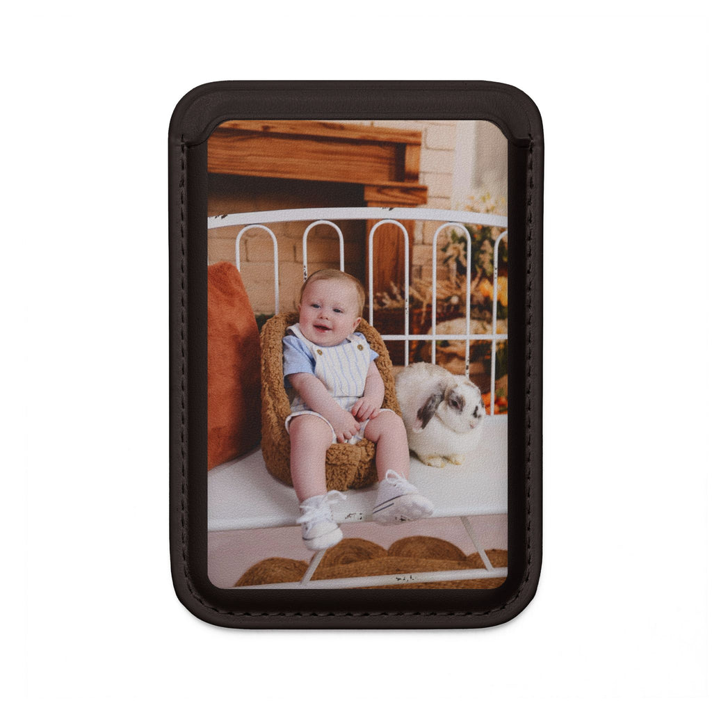 Custom Photo Vegan MagSafe Wallet — Personalized Card Holder