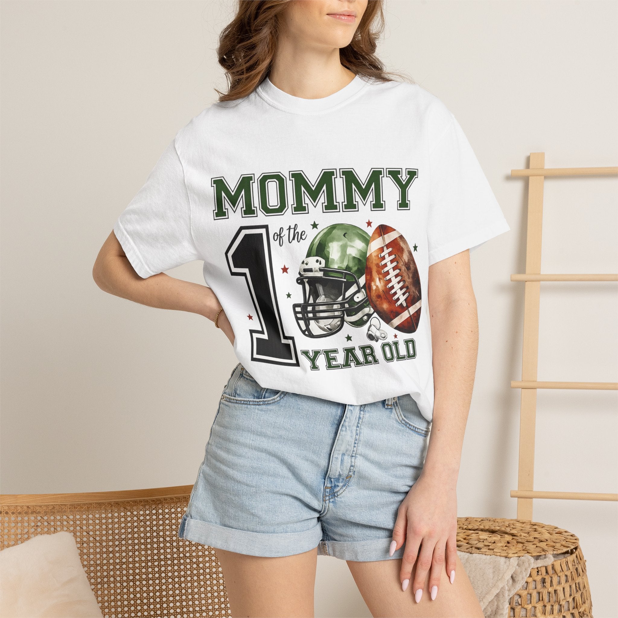 Mommy of the 1 Year Old Football Tee