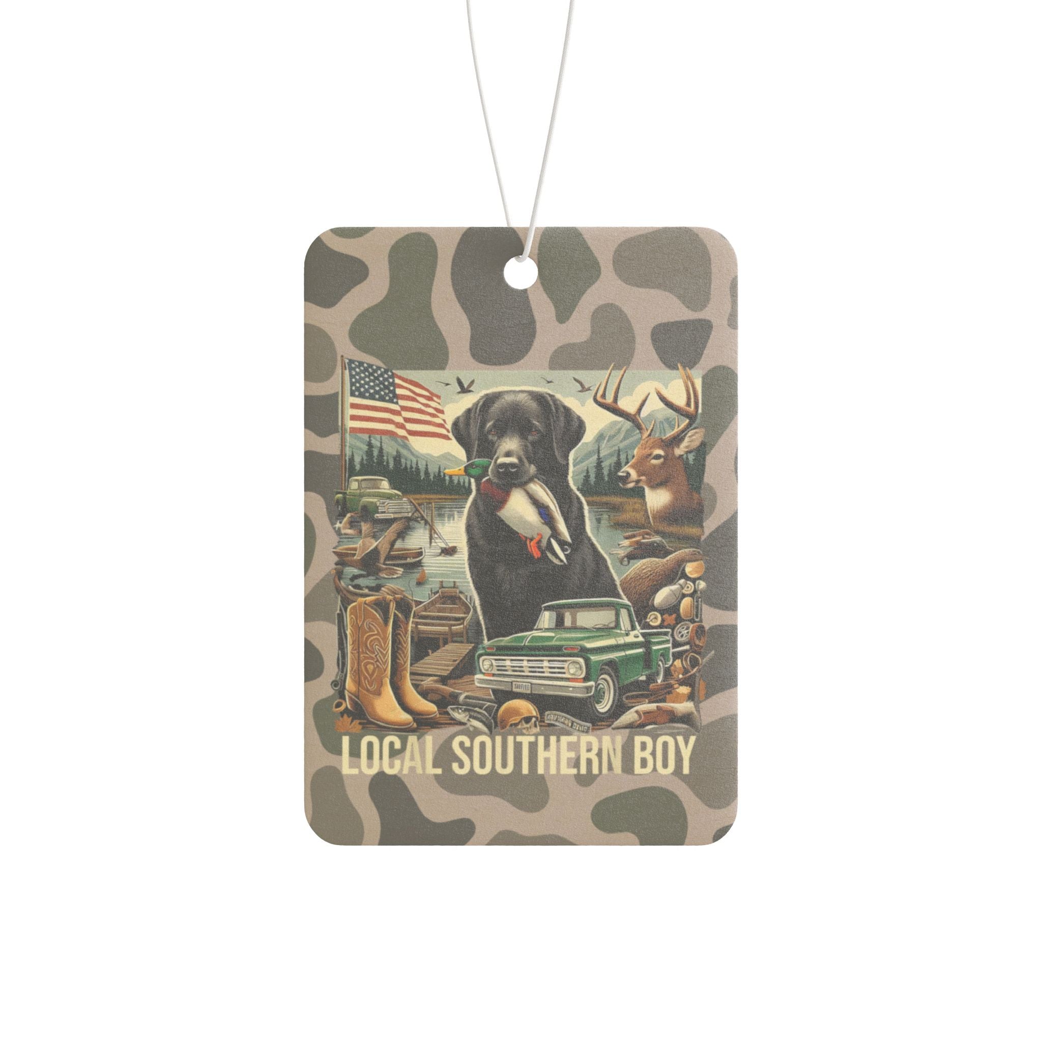 Camo Local Southern Boy Car Air Freshener
