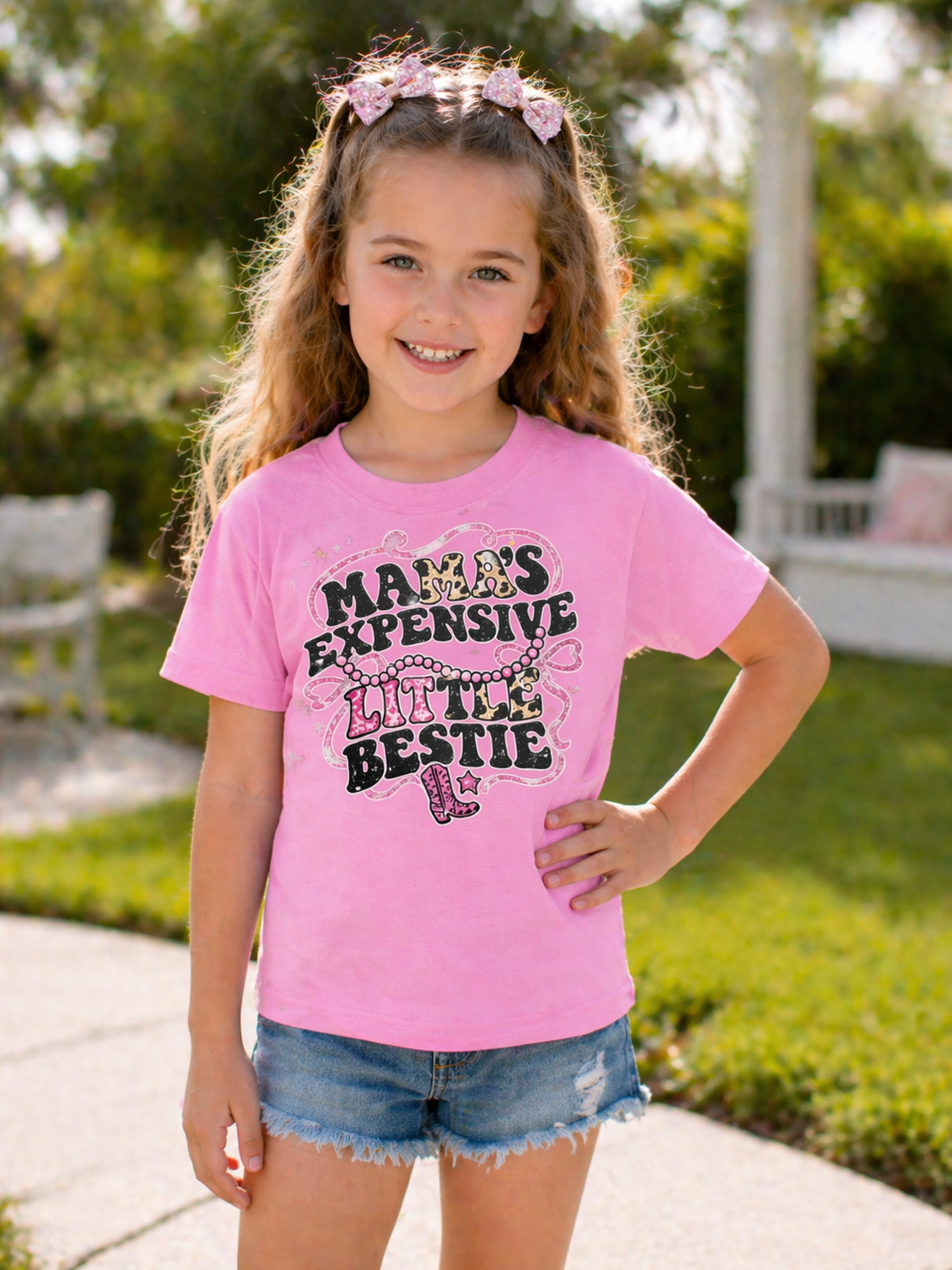 Mamas Expensive Little Bestie Kids T-shirt