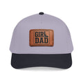 Girl Dad Leather Patch Baseball Cap — Mid Profile Hat for Proud Fathers