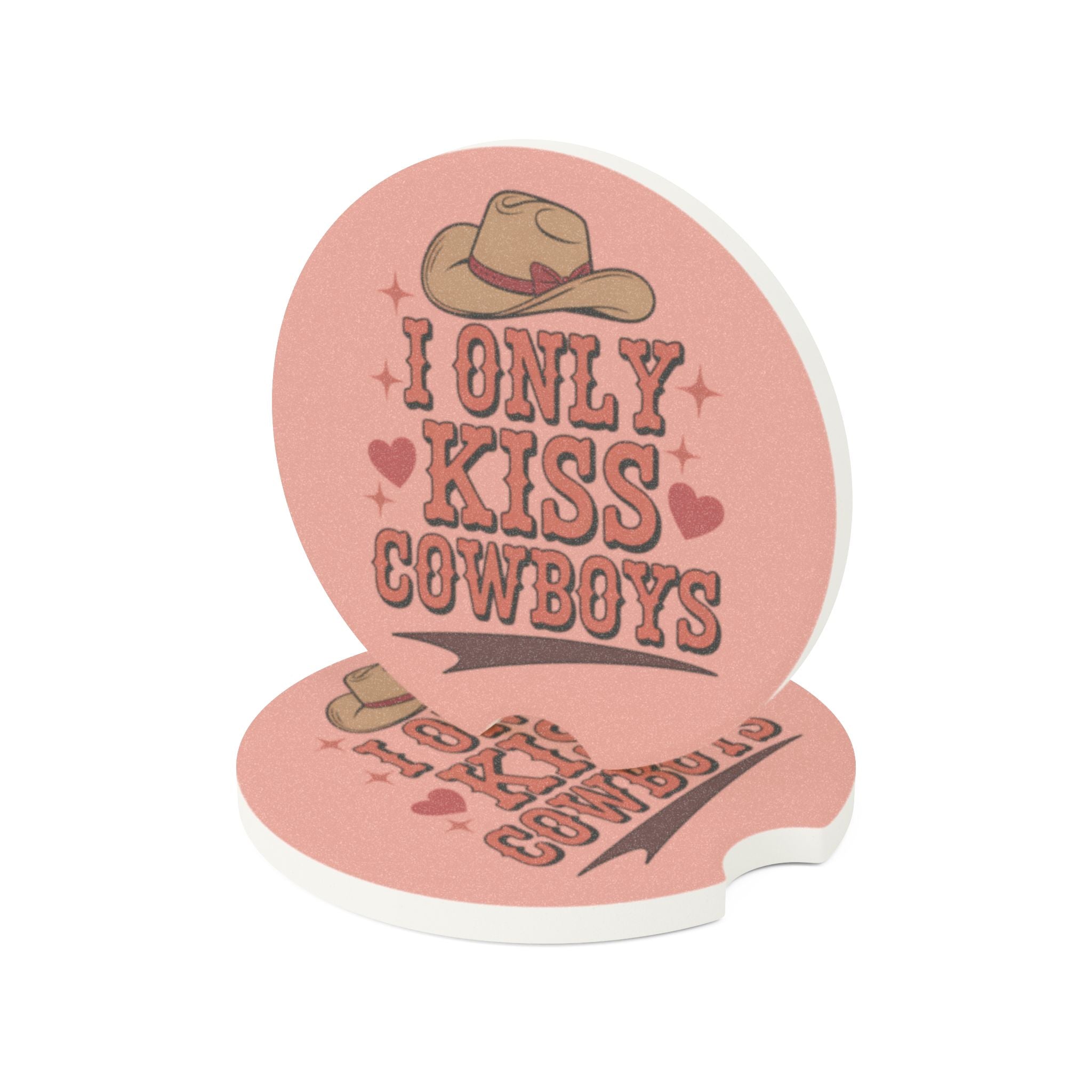 Only Kiss Cowboys Car Coaster