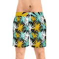 Teal & Gold Men Swim Trunks