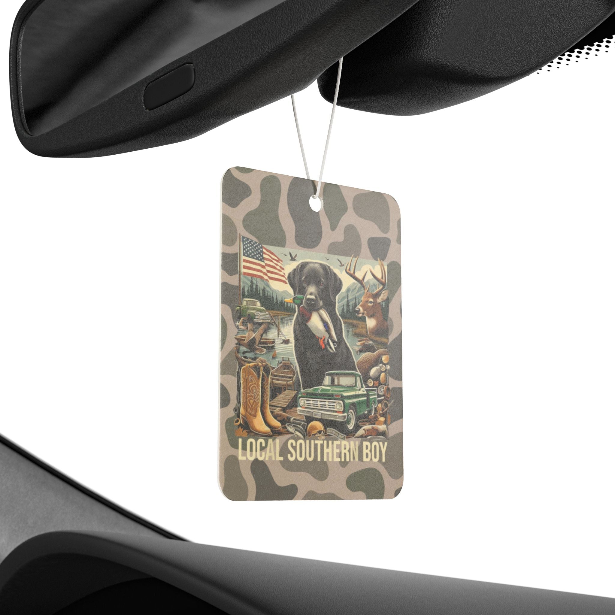 Camo Local Southern Boy Car Air Freshener