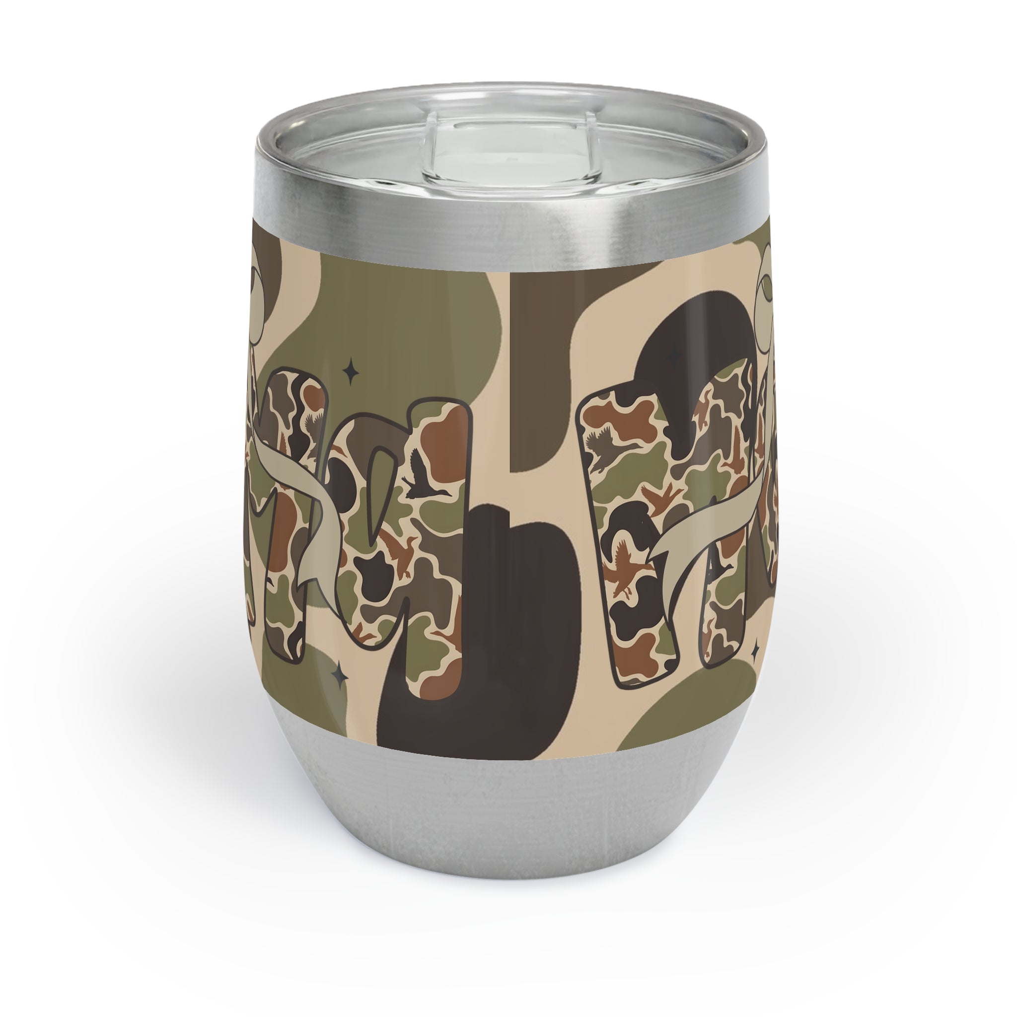 Camo Mama Wine Tumbler