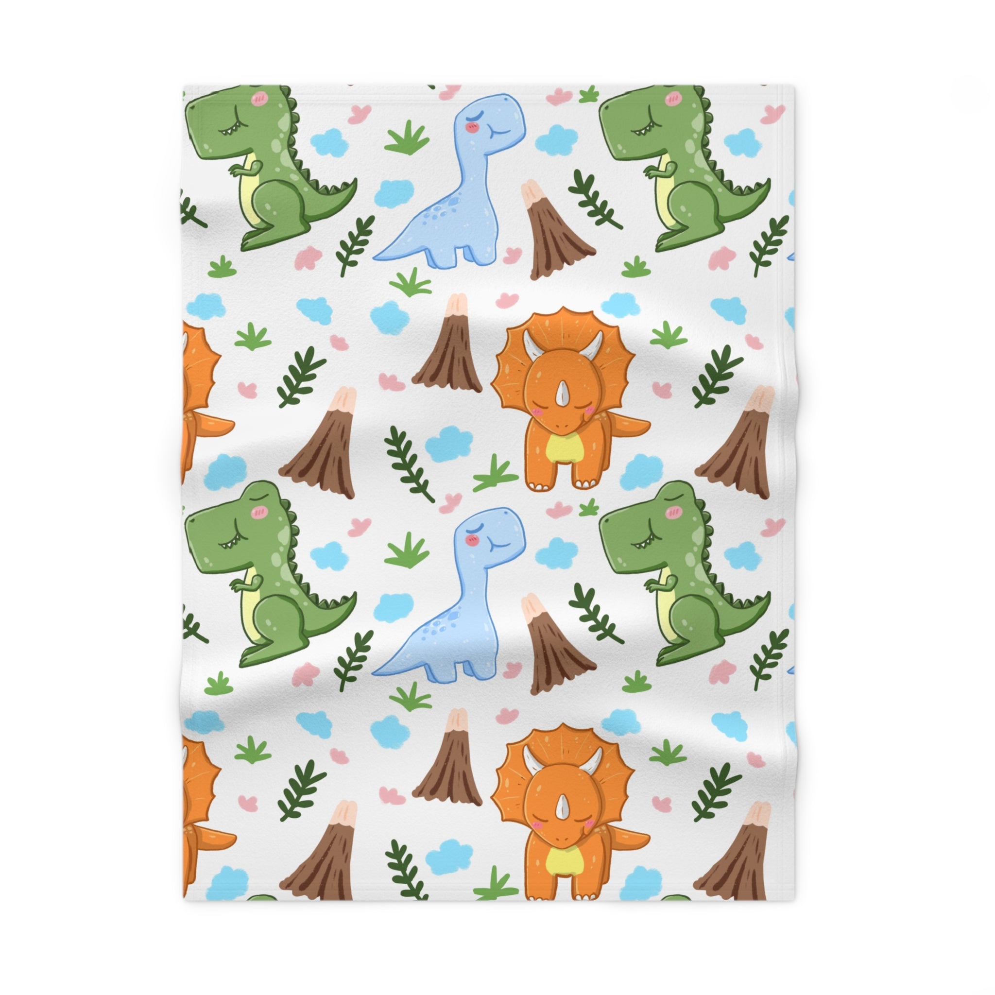 Dino Fleece Baby Blanket