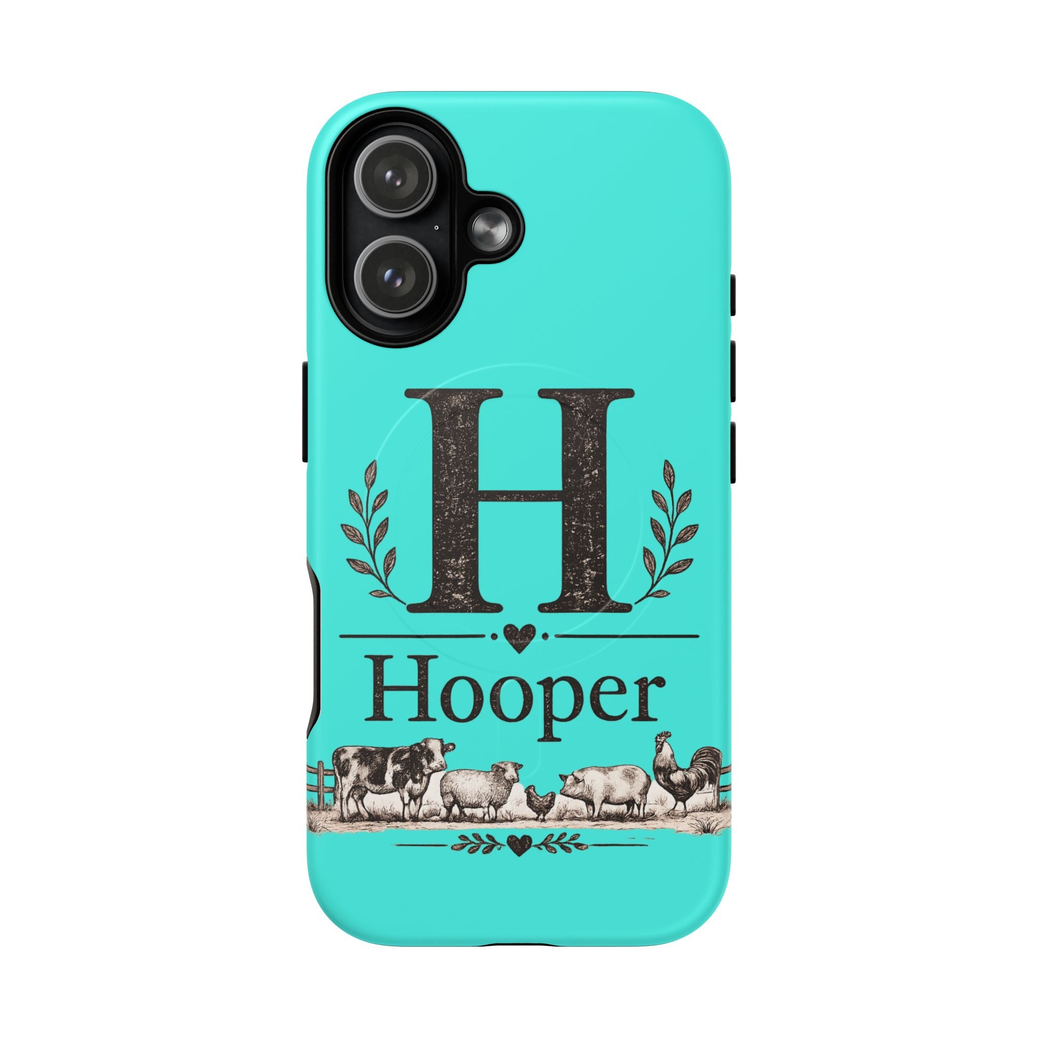 Personalized Monogram Phone Case – 'H' Hooper Magnetic Tough Case