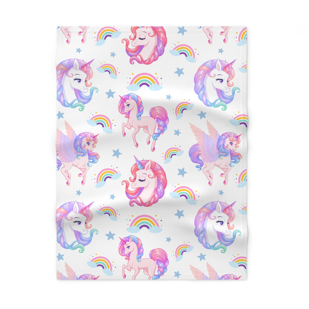 Unicorn Fleece Baby Blanket