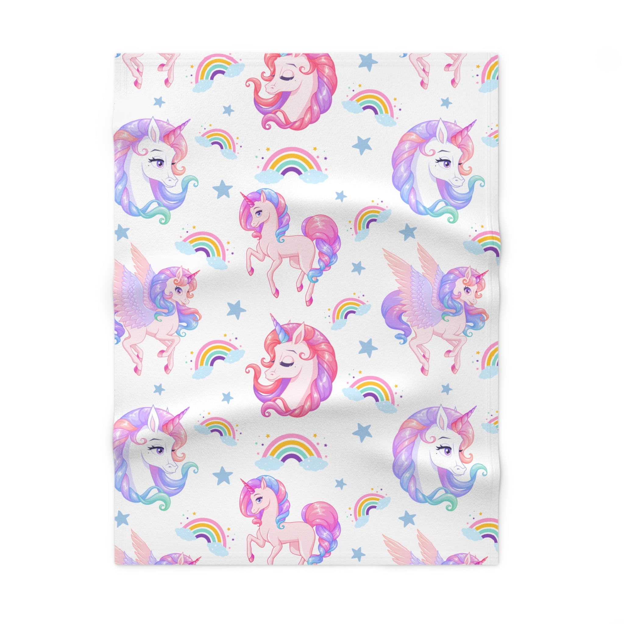 Unicorn Fleece Baby Blanket