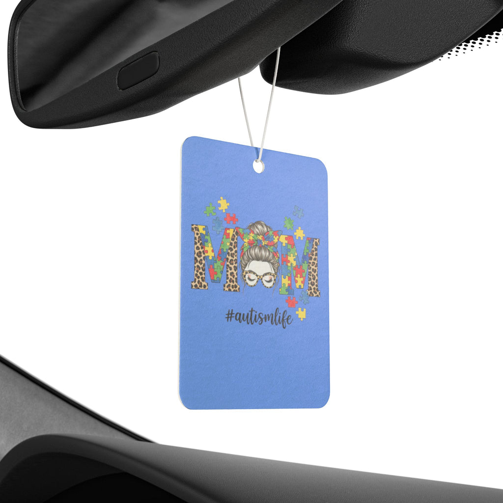 Lepard Print Autism Mom Car Air Freshener