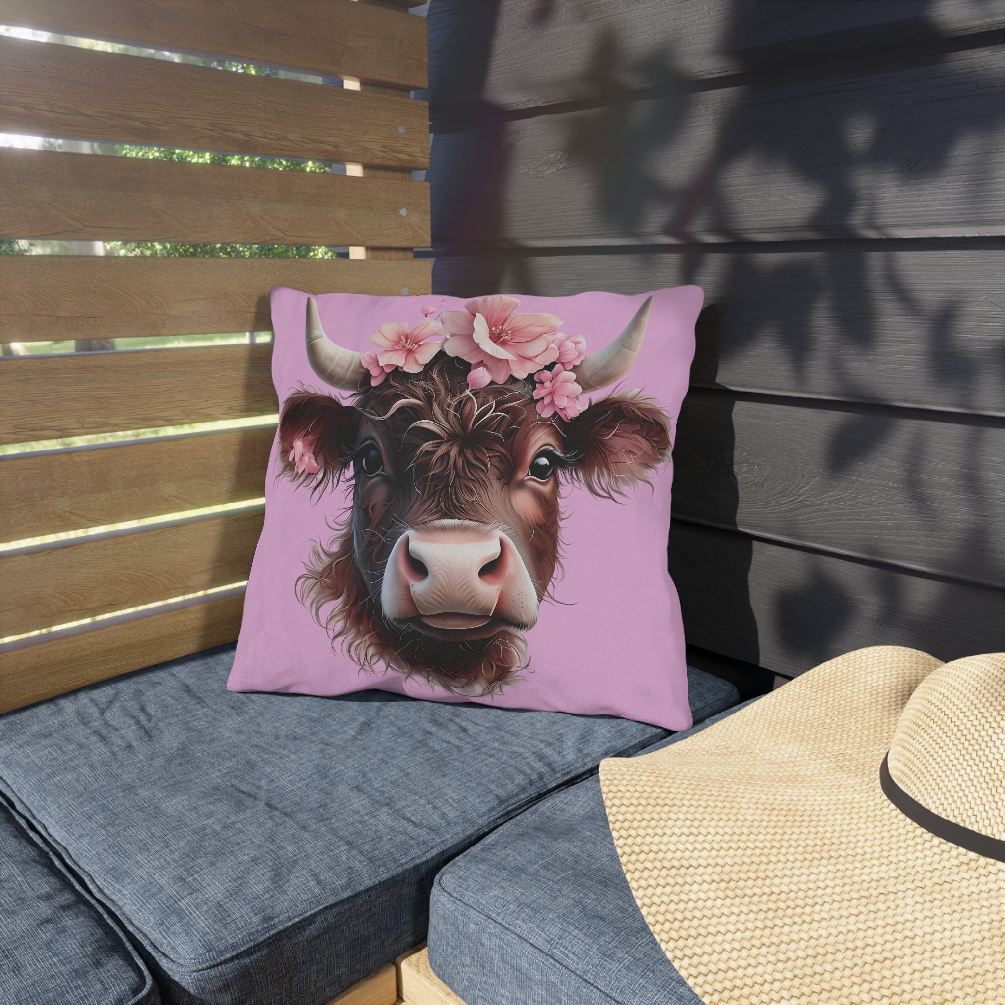 Cow Outdoor Pillow