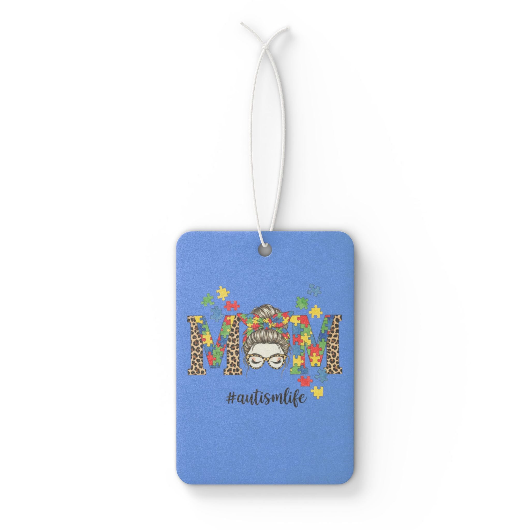 Lepard Print Autism Mom Car Air Freshener