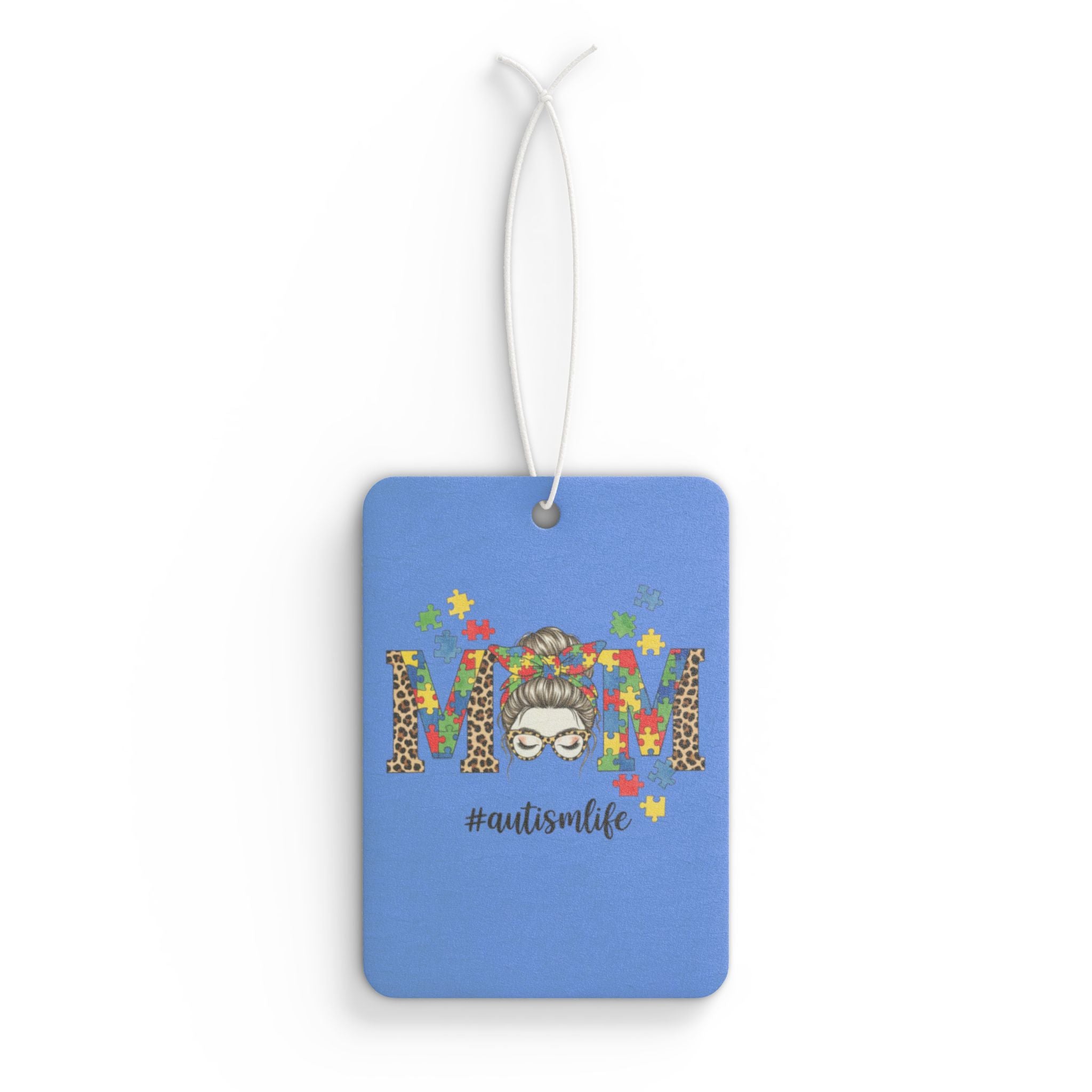 Lepard Print Autism Mom Car Air Freshener