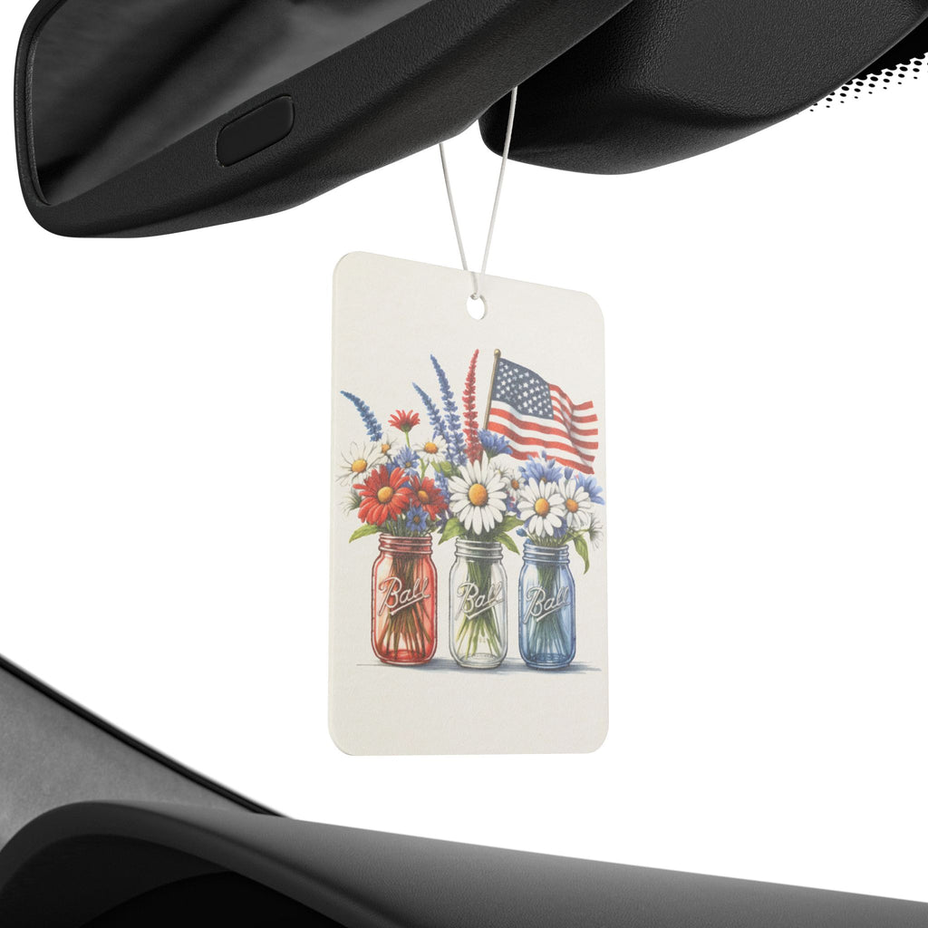 USA Mason Jar Car Air Freshener