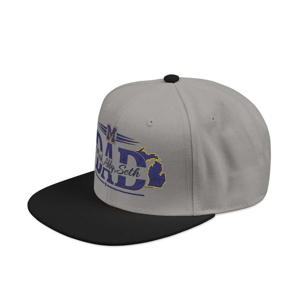 Embroidered 'Dad' Snapback Hat