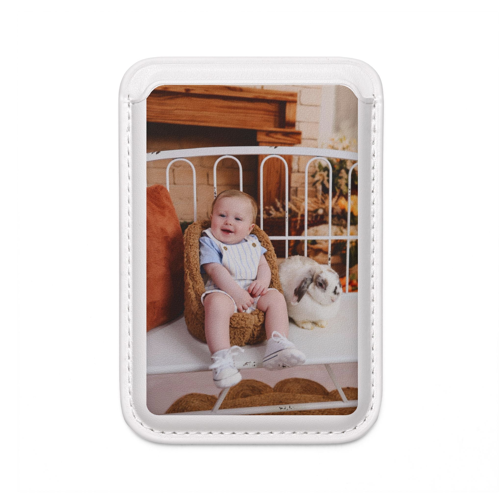 Custom Photo Vegan MagSafe Wallet — Personalized Card Holder