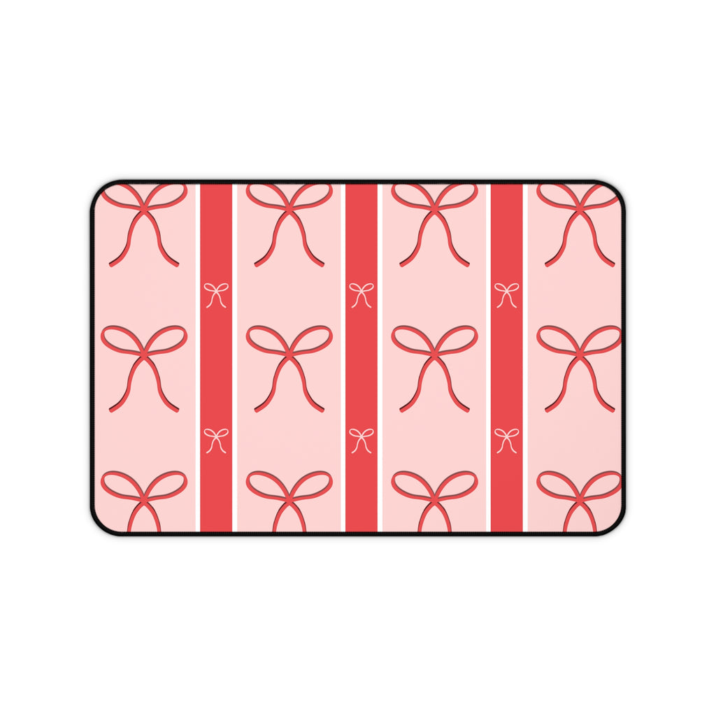 Pink Bow Desk Mat